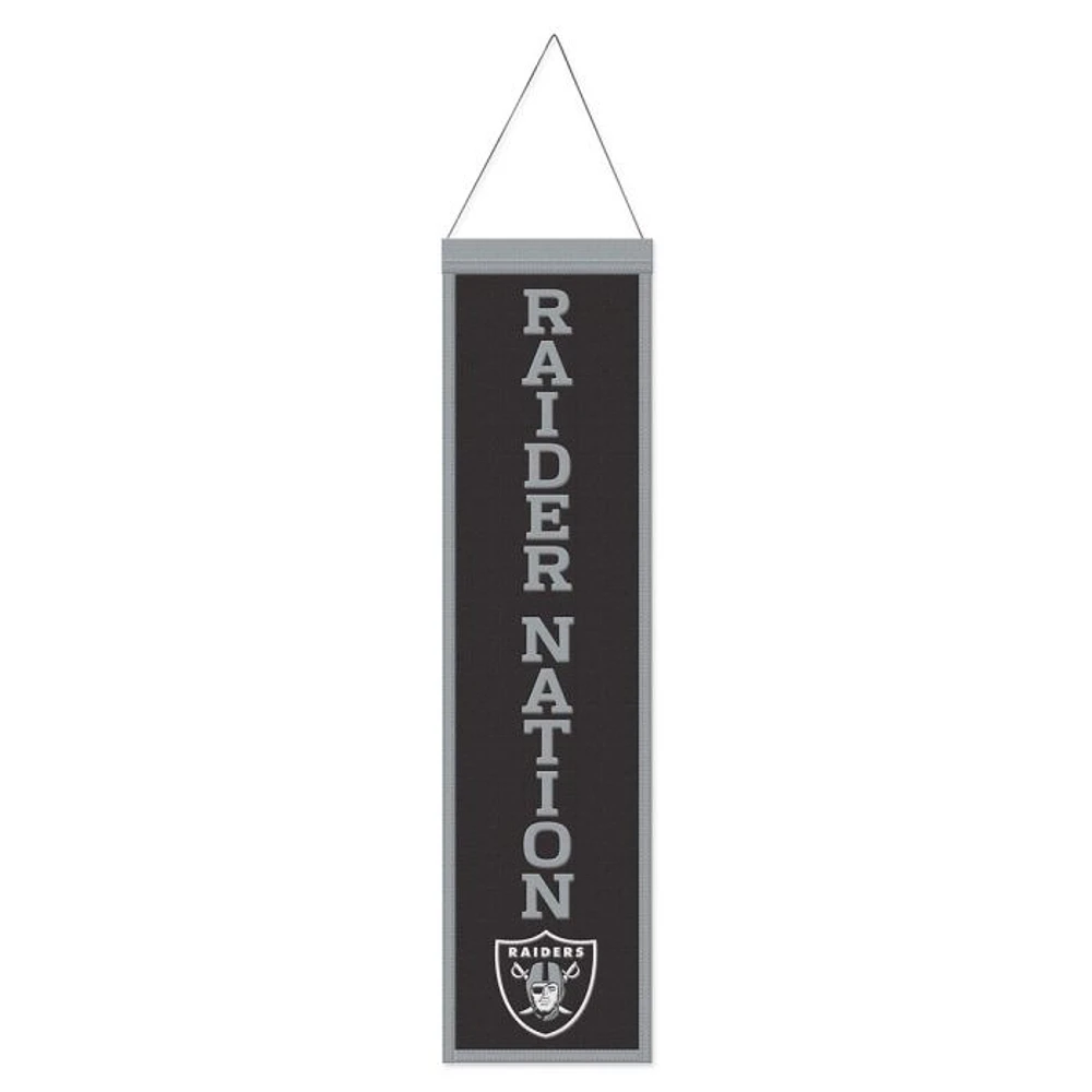 Las Vegas Raiders Evolution Wool Banner 8" x 32"