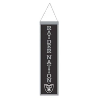 Las Vegas Raiders Evolution Wool Banner 8" x 32"