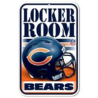 Chicago Bears Plastic Sign 11" x 17"