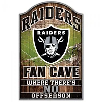 Las Vegas Raiders Fan Cave Wood Sign 11" x 17" 1/4" Thick