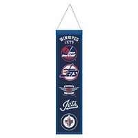 Winnipeg Jets Evolution Wool Banner 8" x 32"