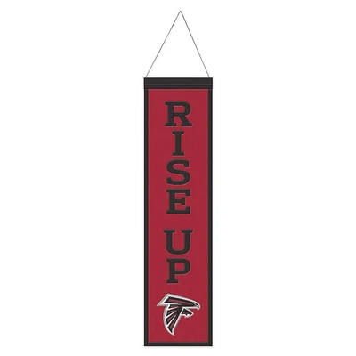 Atlanta Falcons Slogan Wool Banner 8" x 32"