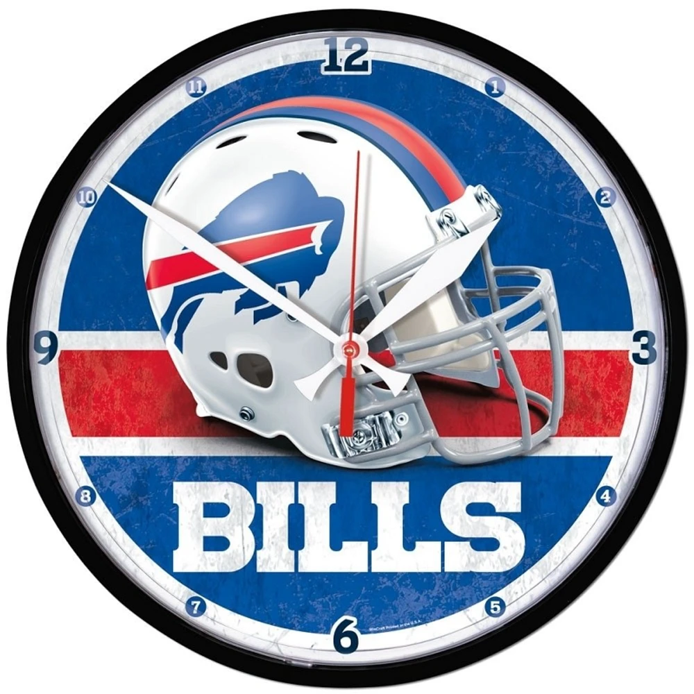 Buffalo Bills Round Wall Clock 12.75"