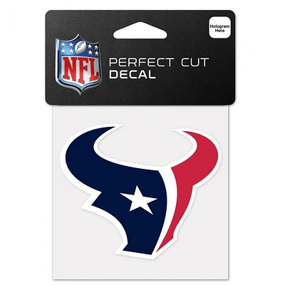Houston Texans Perfect Cut Colour Decal 4" x 4"