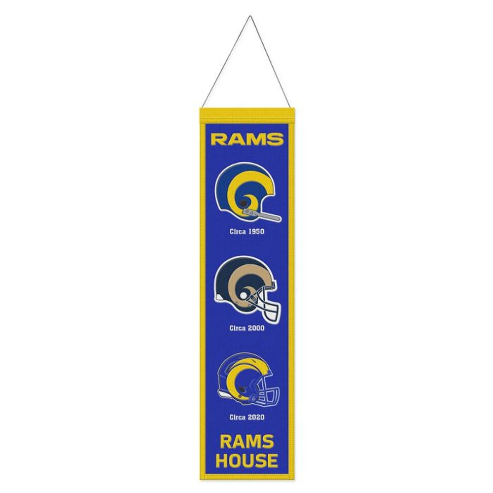Los Angeles Rams Evolution Wool Banner 8" x 32"