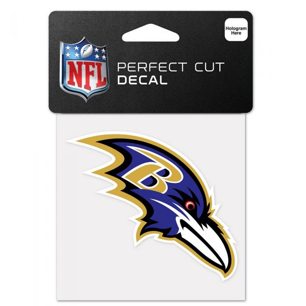 Baltimore Ravens Perfect Cut Colour Decal 4" x 4"