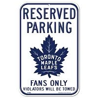 Toronto Maple Leafs Plastic Sign 11" x 17"