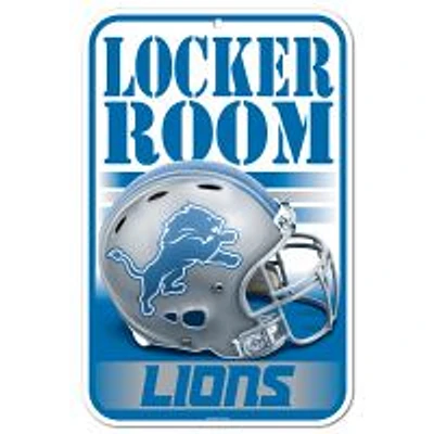 Detroit Lions Plastic Sign 11" x 17"