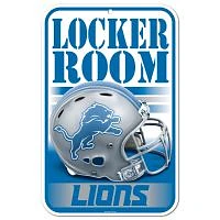 Detroit Lions Plastic Sign 11" x 17"