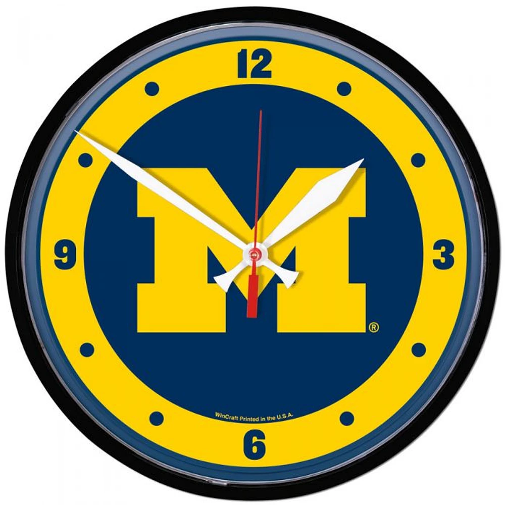 Michigan Wolverines Round Wall Clock 12.75"