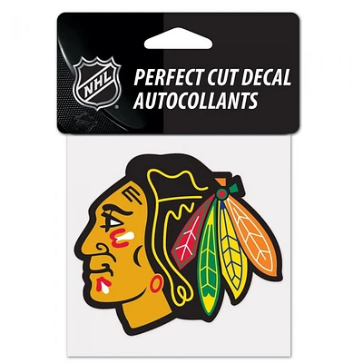 Chicago Blackhawks Perfect Cut Colour Decal 4" x 4"