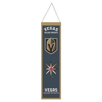 Vegas Golden Knights Evolution Wool Banner 8" x 32"