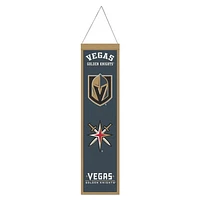 Vegas Golden Knights Evolution Wool Banner 8" x 32"