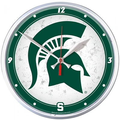 Michigan State Spartans Round Wall Clock 12.75"
