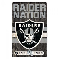 Las Vegas Raiders Slogan Wood Sign 11" x 17" 1/4" Thick