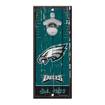 Philadelphia Eagles Bottle Opener Sign 5" x 11"