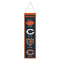 Chicago Bears Evolution Wool Banner 8" x 32"