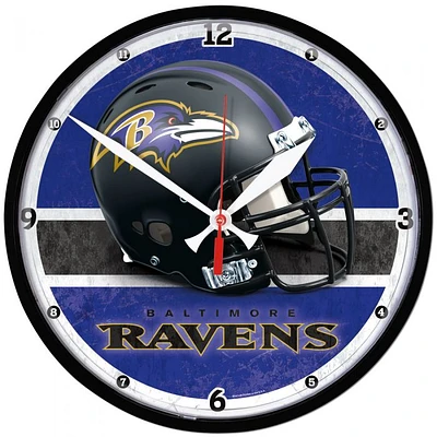 Baltimore Ravens Round Wall Clock 12.75"