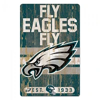 Philadelphia Eagles Slogan Wood Sign 11" x 17" 1/4" Thick