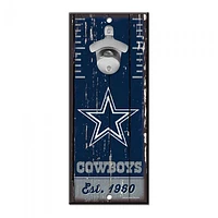 Dallas Cowboys Bottle Opener Sign 5" x 11"