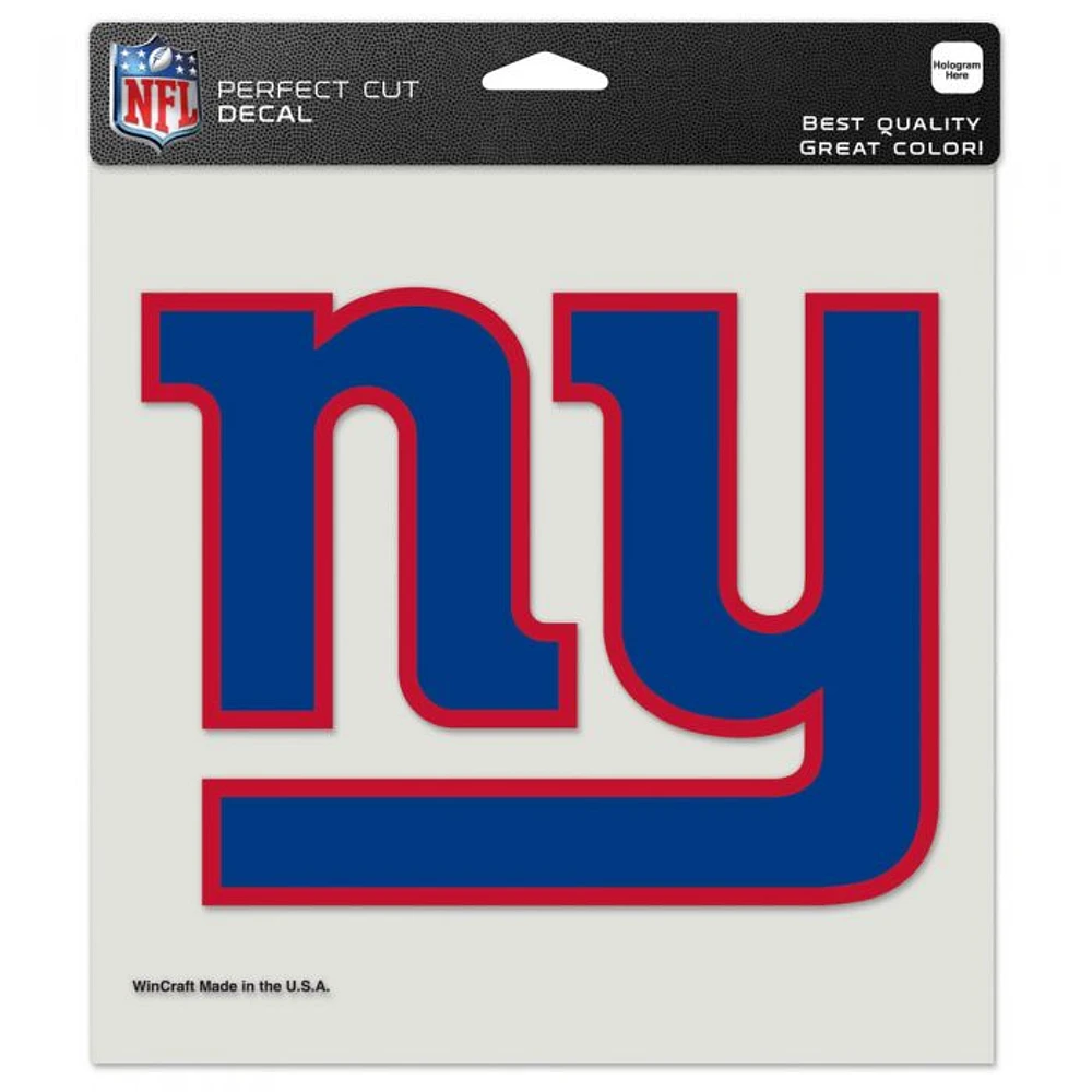 New York Giants Perfect Cut Colour Decal 8" x 8"