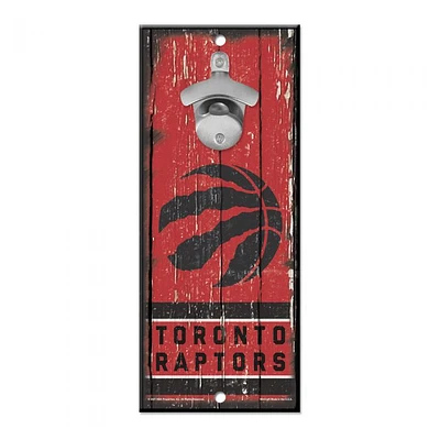 Toronto Raptors Bottle Opener Sign 5" x 11"
