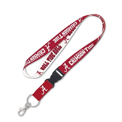 Alabama Crimson Tide Lanyard With Detachable Buckle 1"