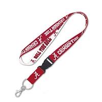 Alabama Crimson Tide Lanyard With Detachable Buckle 1"