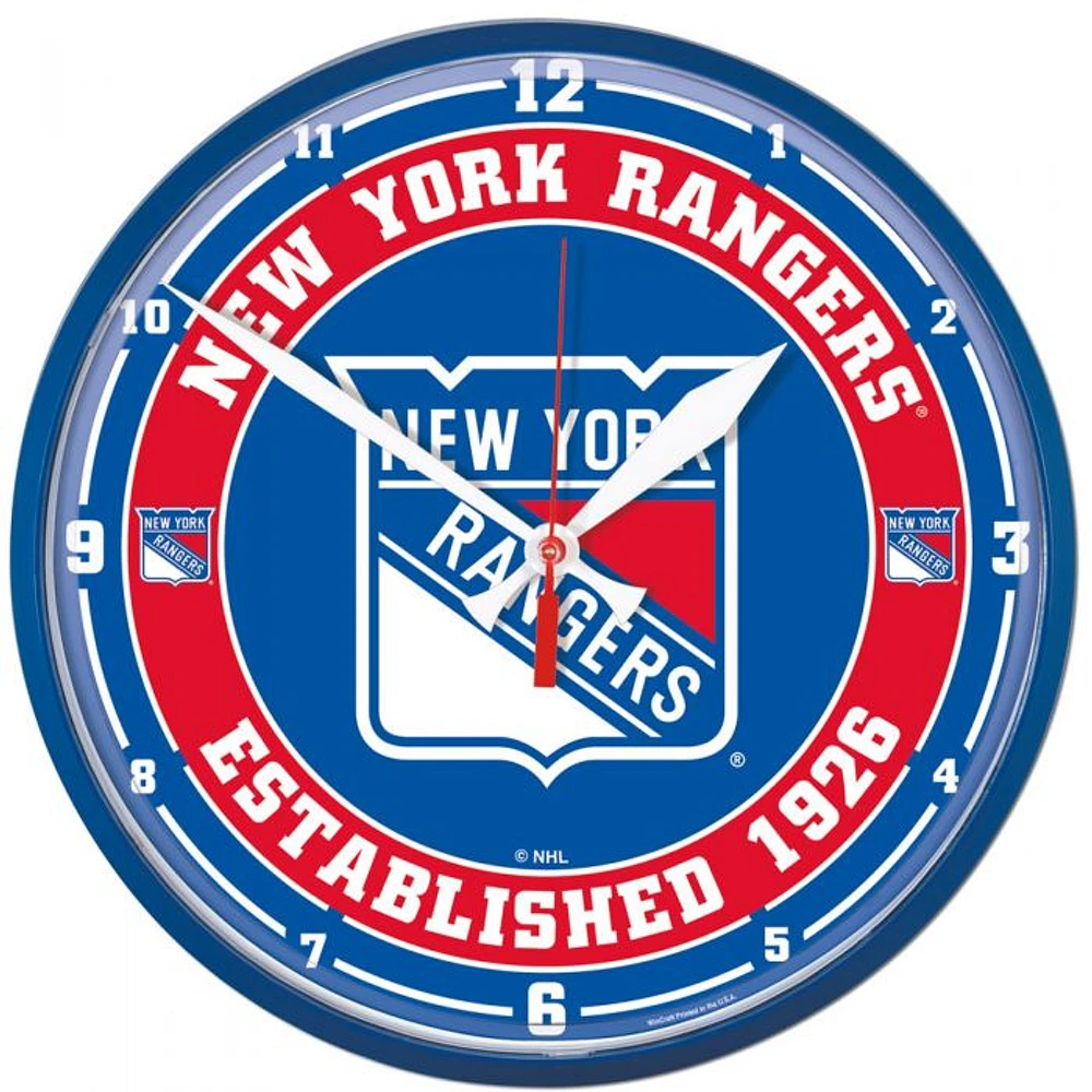 New York Rangers Round Wall Clock 12.75"