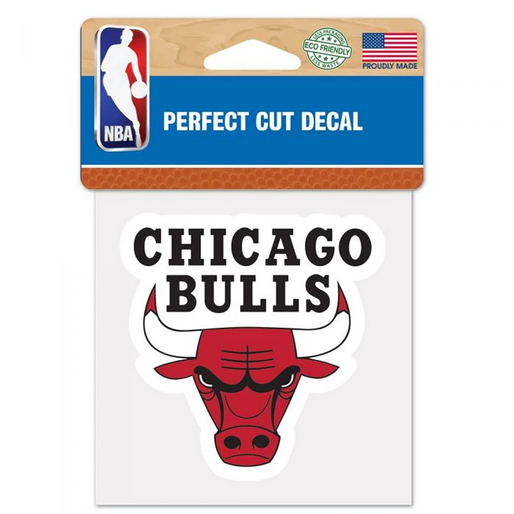 Chicago Bulls Perfect Cut Colour Decal 4" x 4"