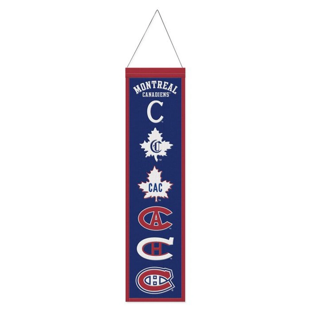 Montreal Canadiens Evolution Wool Banner 8" x 32"