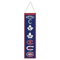 Montreal Canadiens Evolution Wool Banner 8" x 32"