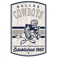 Dallas Cowboys Classic Logo Retro Wood Sign 11" x 17" 1/4" Thick