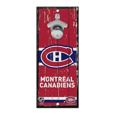 Montreal Canadiens Bottle Opener Sign 5" x 11"