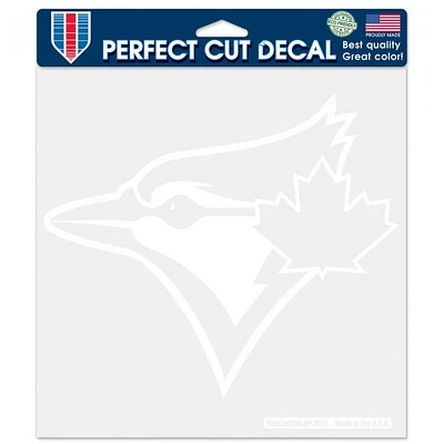 Toronto Blue Jays Perfect Cut White Decal 8" x 8"