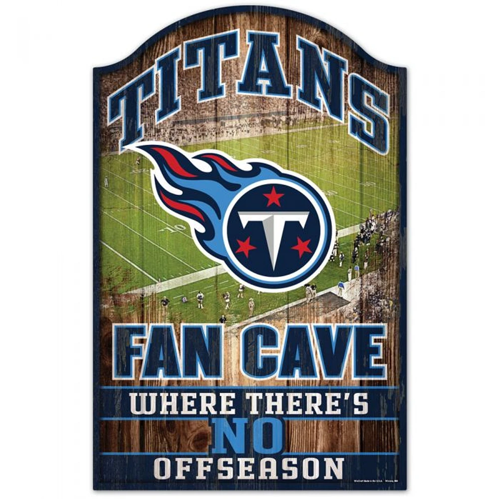 Tennessee Titans Fan Cave Wood Sign 11" x 17" 1/4" Thick