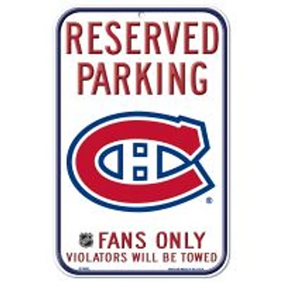 Montreal Canadiens Plastic Sign 11" x 17"