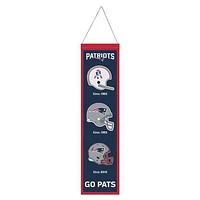 New England Patriots Evolution Wool Banner 8" x 32"