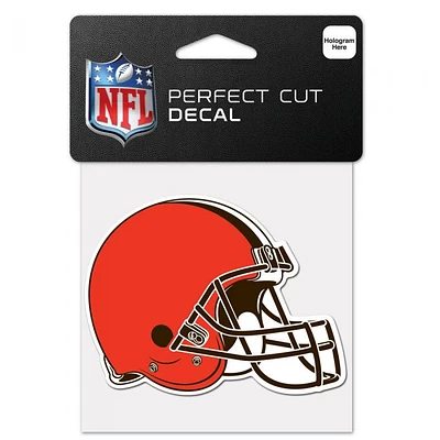Cleveland Browns Perfect Cut Colour Decal 4" x 4"