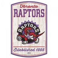 Toronto Raptors Classic Logo Retro Wood Sign 11" x 17" 1/4" Thick