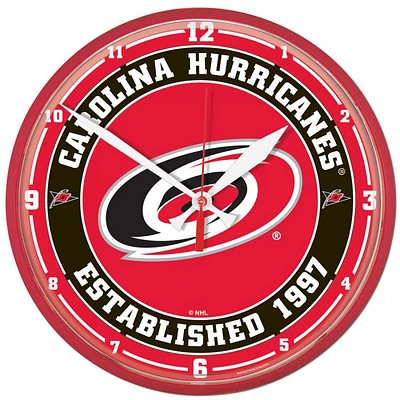 Carolina Hurricanes Round Wall Clock 12.75"