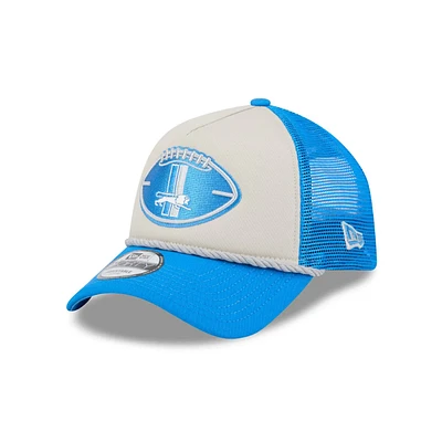 Detroit Lions Sideline 2024 Blue and Beige 9Forty A-Frame