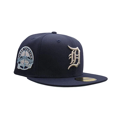 Detroit Tigers Navy and Silver Stadium Patch 59Fifty