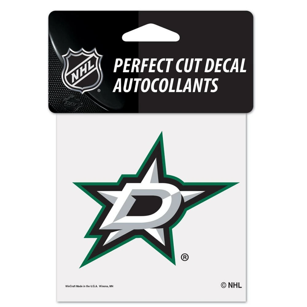 Dallas Stars Perfect Cut Colour Decal 4" x 4"