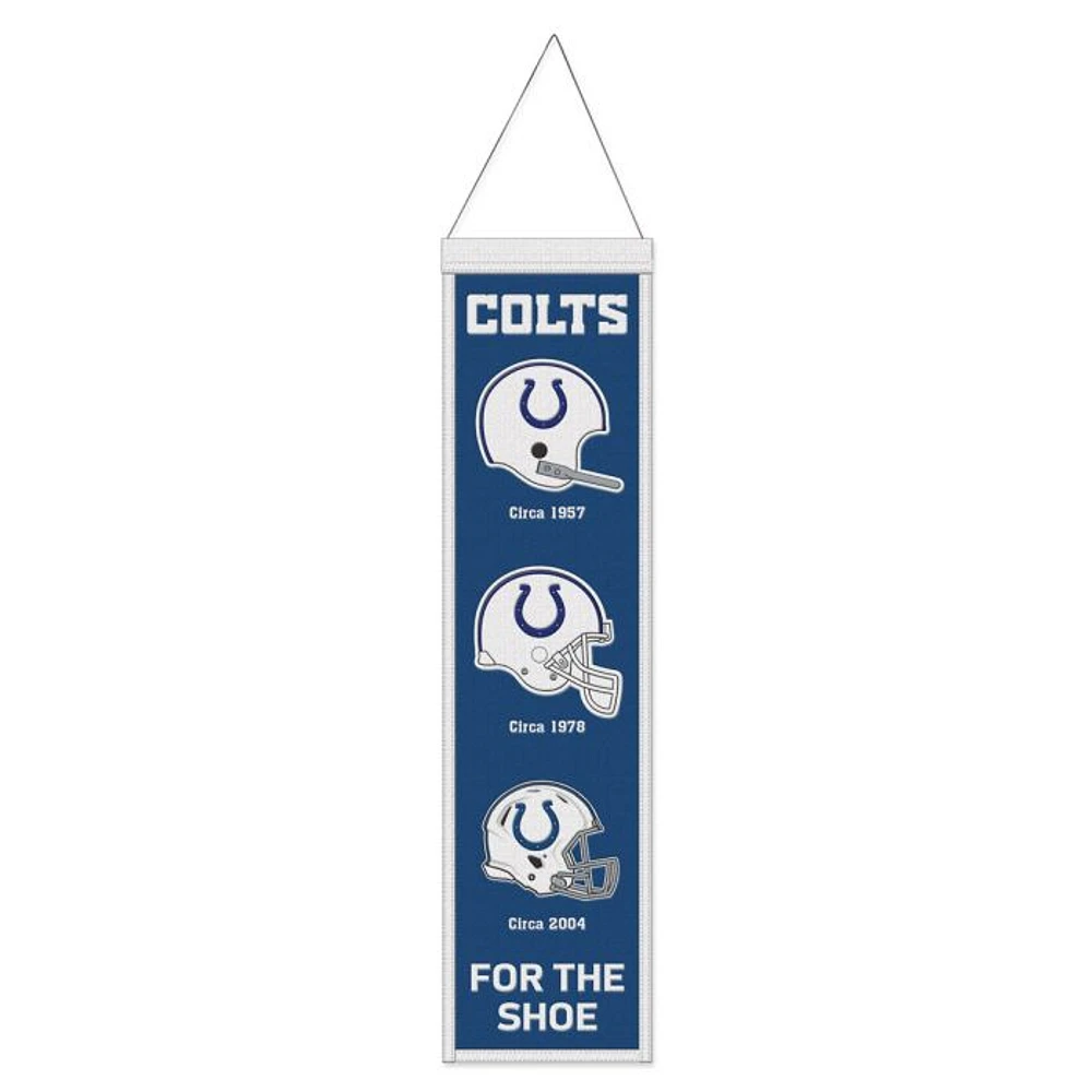 Indianapolis Colts Evolution Wool Banner 8" x 32"