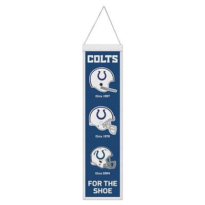 Indianapolis Colts Evolution Wool Banner 8" x 32"