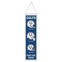 Indianapolis Colts Evolution Wool Banner 8" x 32"