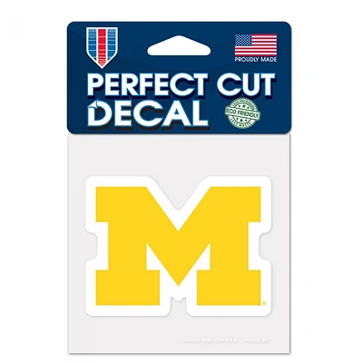 Michigan Wolverines Perfect Cut Colour Decal 4" x 4"