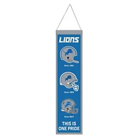 Detroit Lions Evolution Wool Banner 8" x 32"