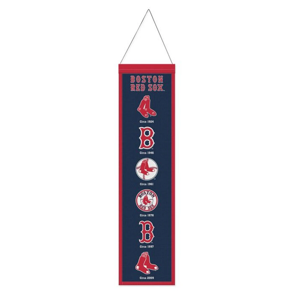 Boston Red Sox Evolution Wool Banner 8" x 32"